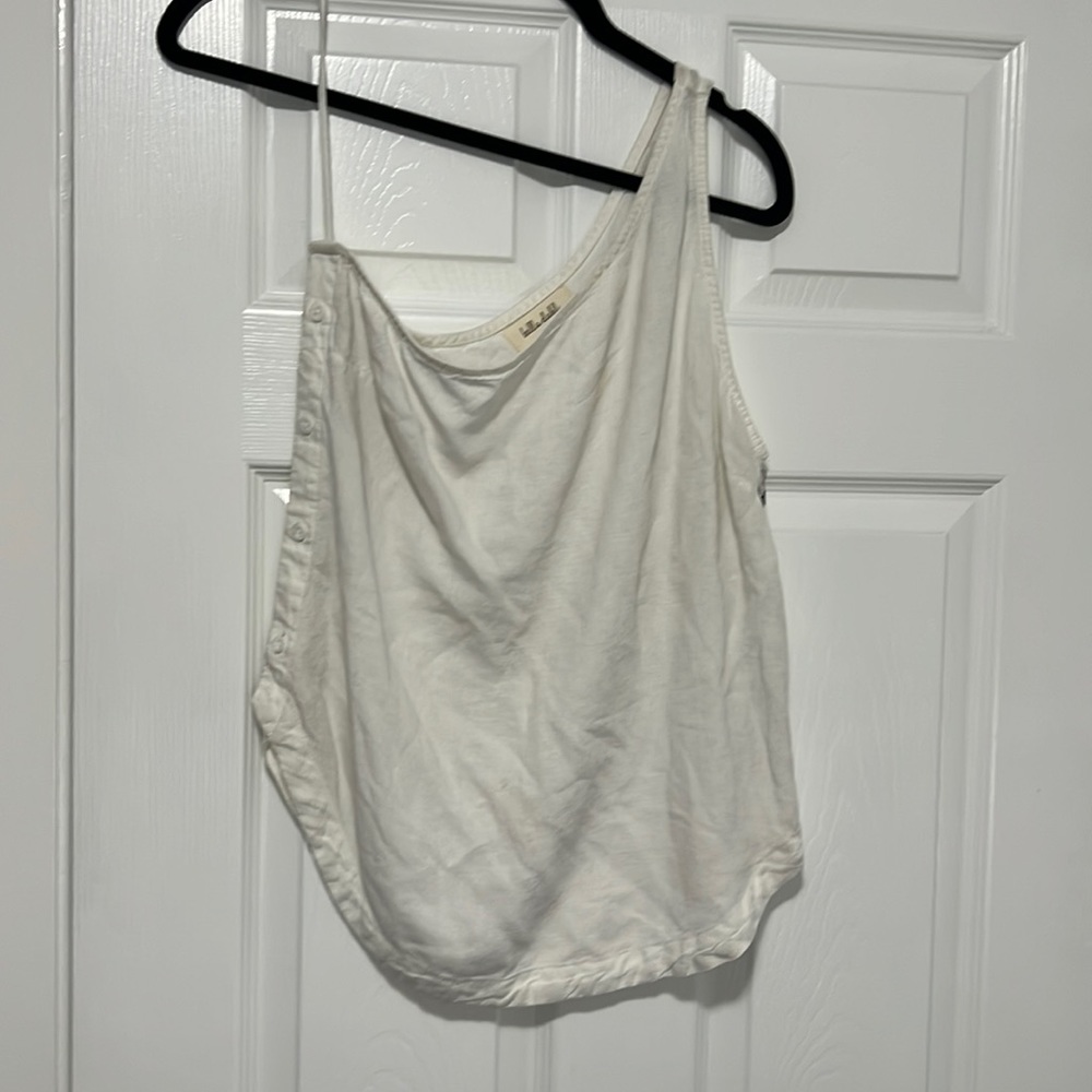 NWT Bella Dahl one shoulder tencel tank top